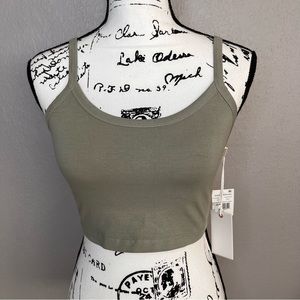 Good American Strappy Cropped Tank